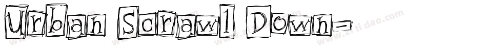 Urban Scrawl Down字体转换